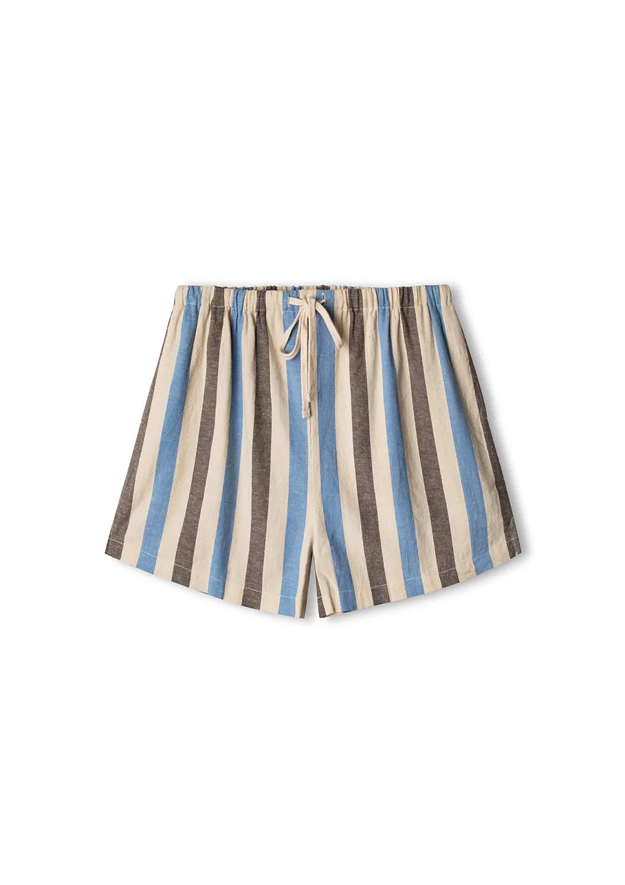 Sky Stripe Organic Cotton Blend Short