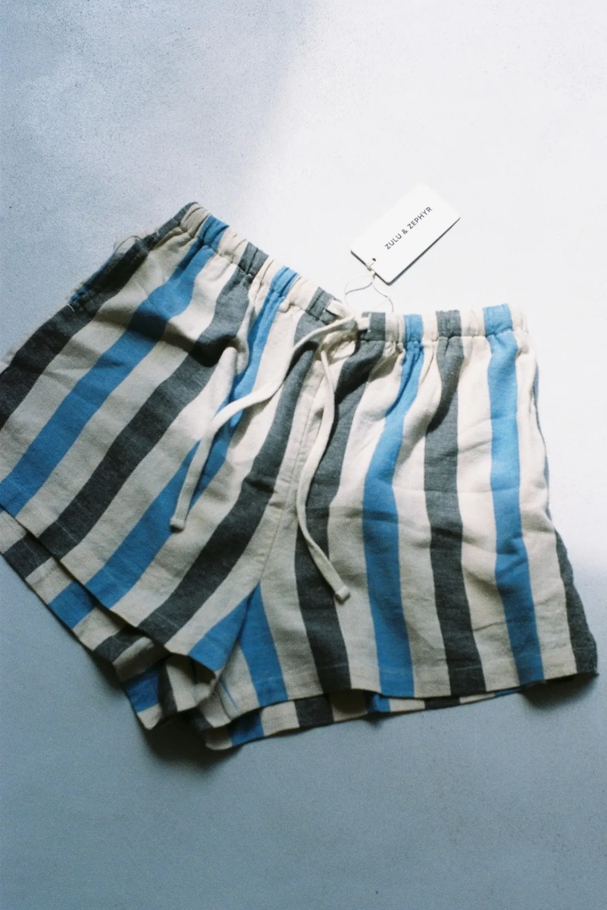 Sky Stripe Organic Cotton Blend Short