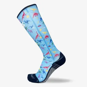 Space Dinos Compression Socks (Knee-High)