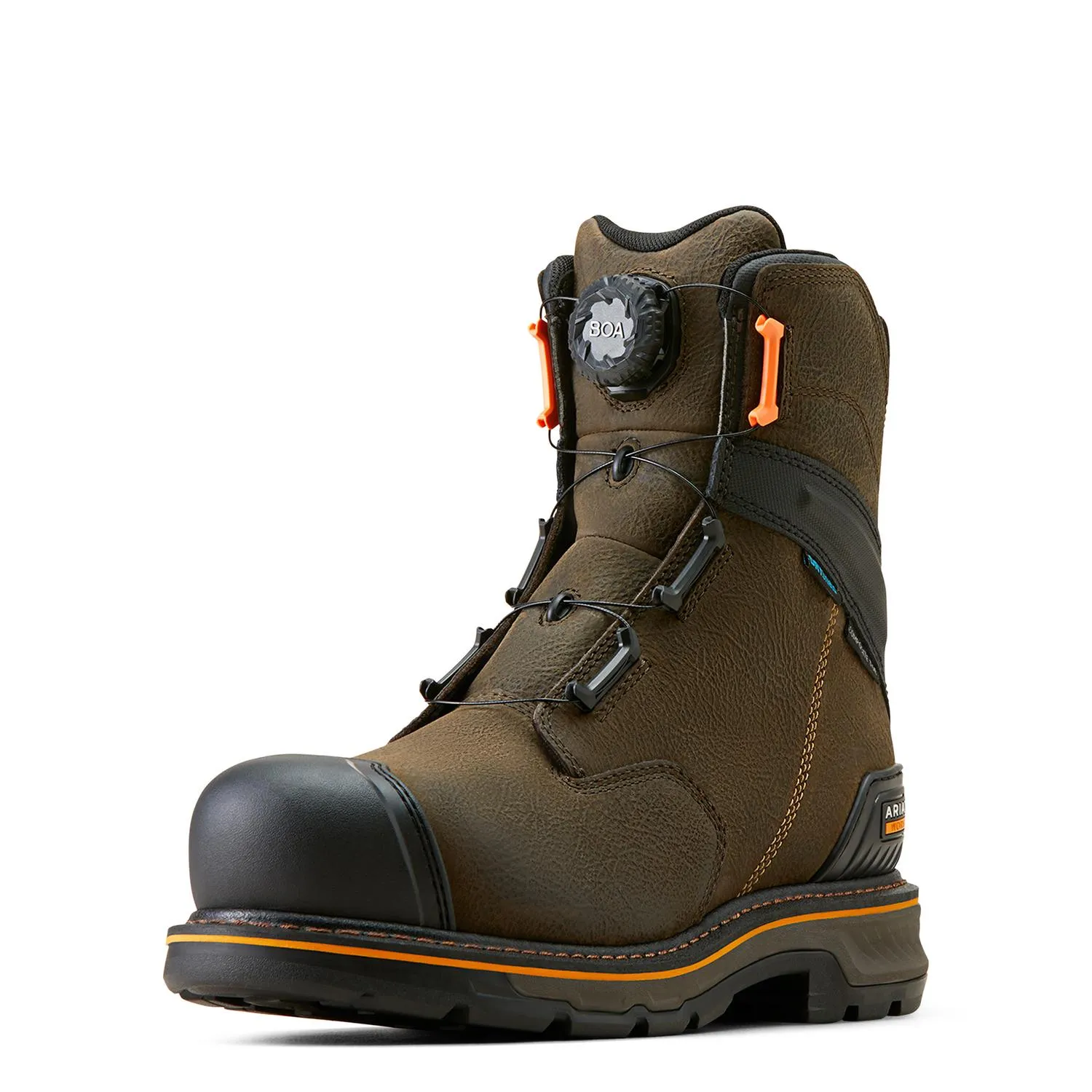 Stump Jumper 8in BOA Waterproof Composite Toe Work Boot Iron Coffee