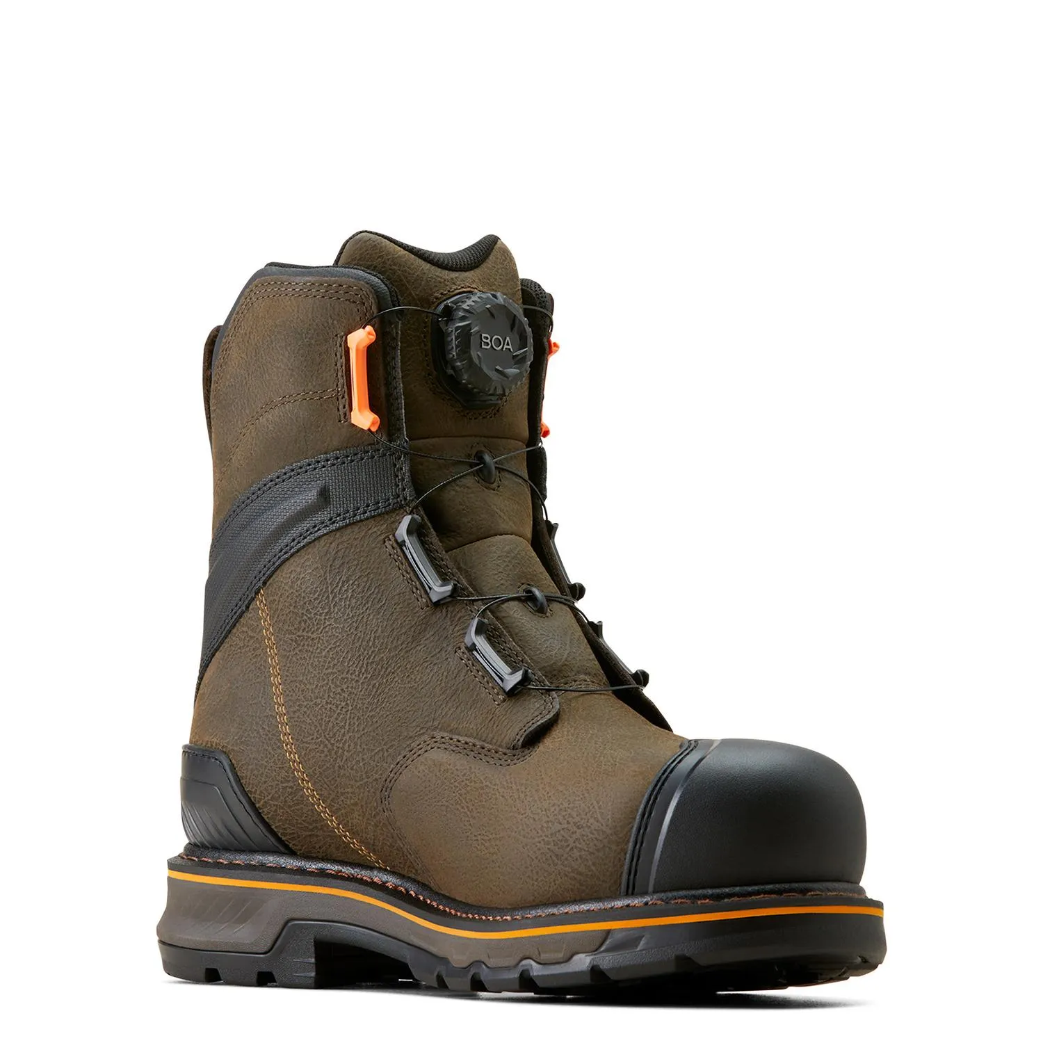 Stump Jumper 8in BOA Waterproof Composite Toe Work Boot Iron Coffee