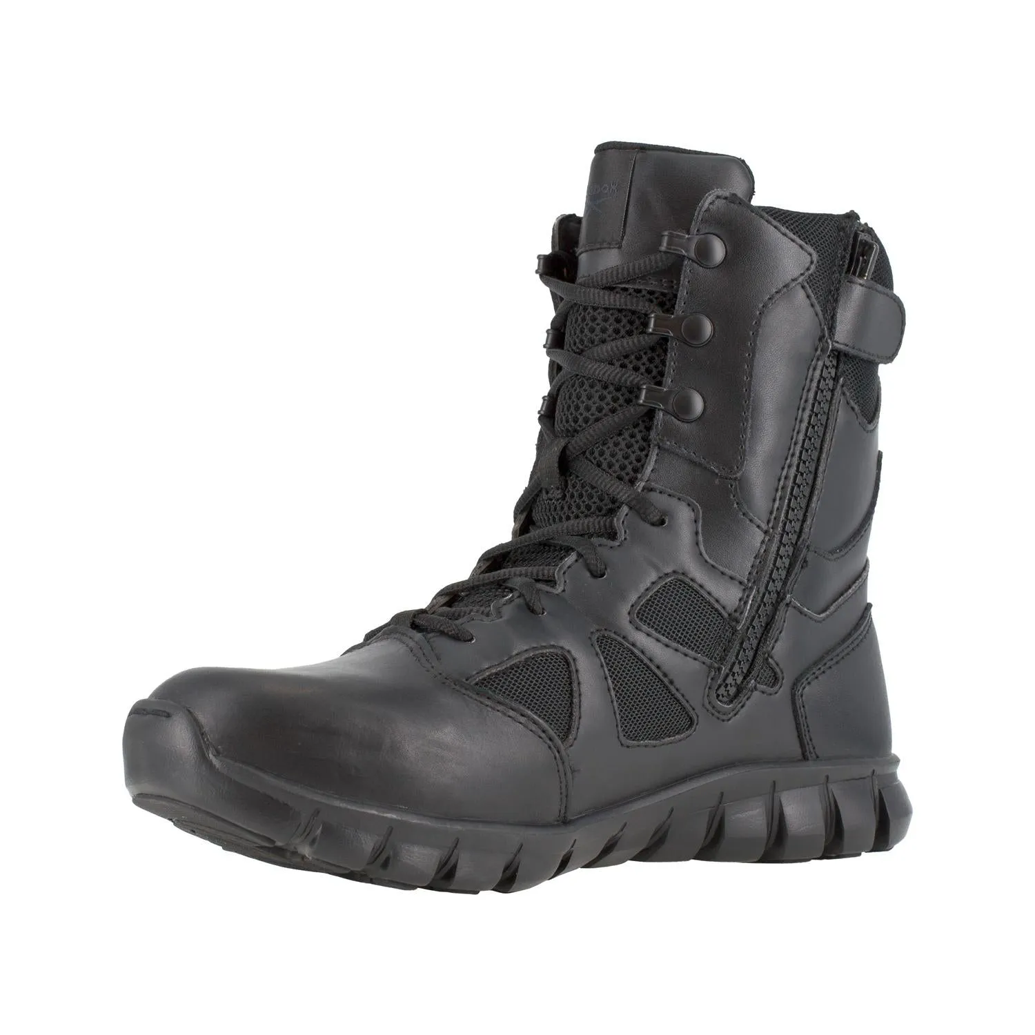 Sublite Cushion 8 Inch Soft-Toe Side Zip Tactical Boot Black