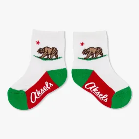 Toddler California Flag Socks