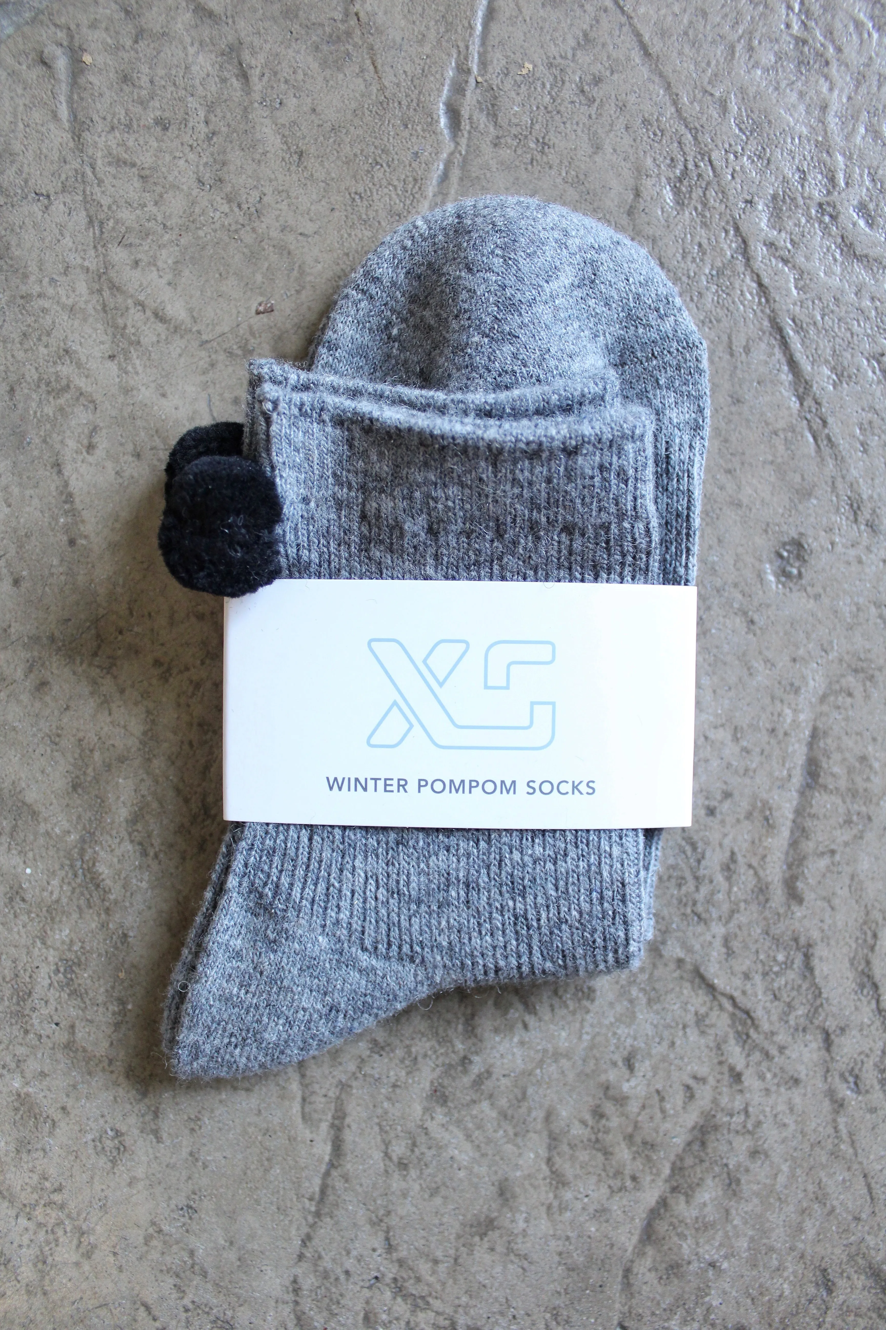 Winter Pompom Socks