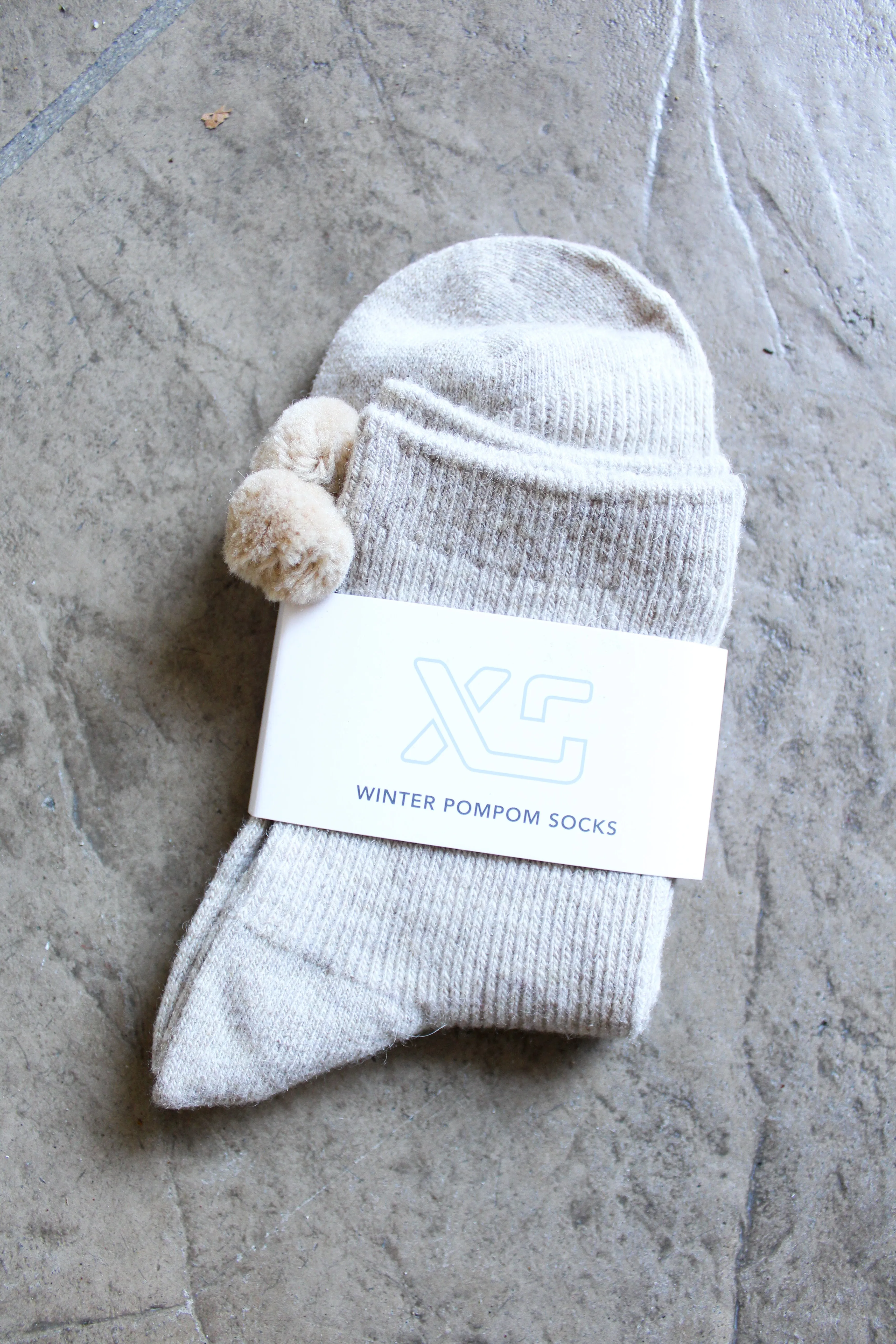 Winter Pompom Socks