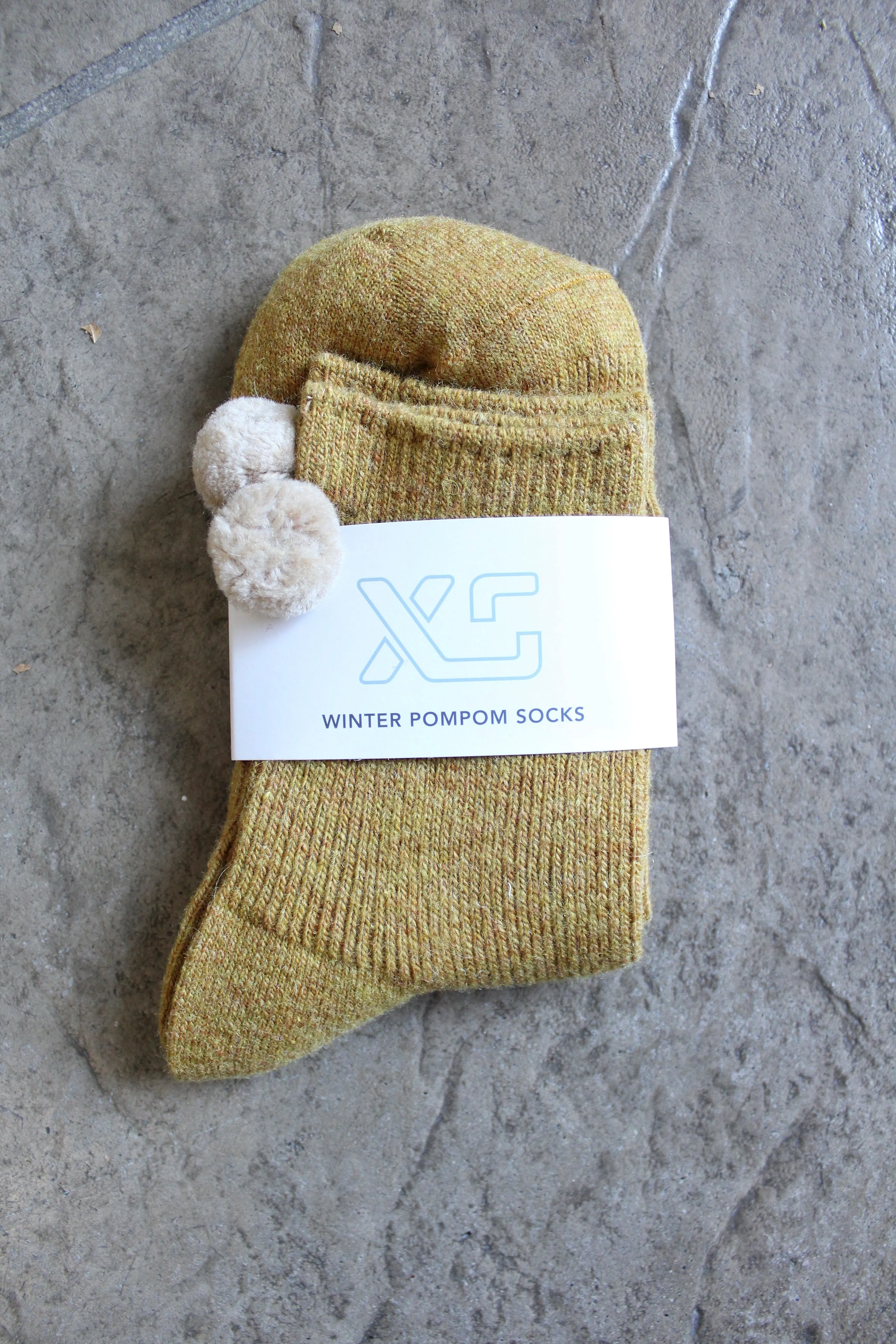 Winter Pompom Socks