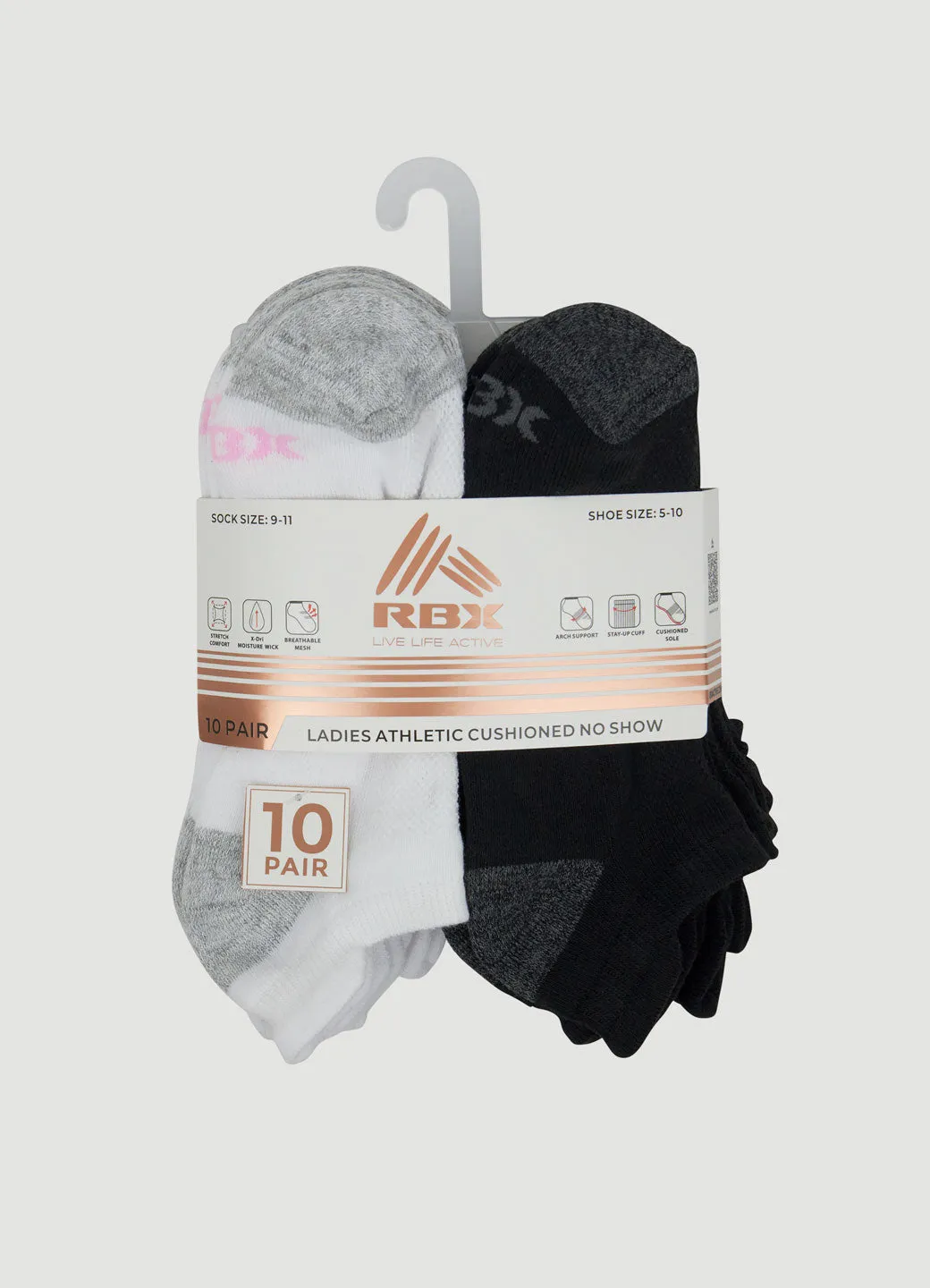 Women's 10-Pack Heel Tab Socks