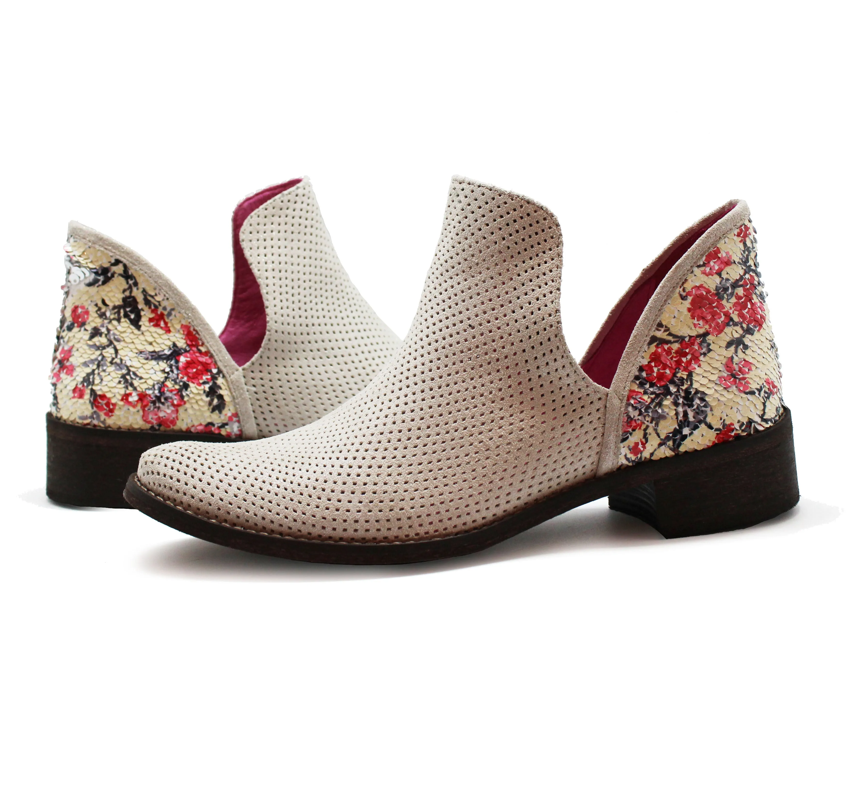 Zippette - White/Sequin Last Sizes 37 & 41